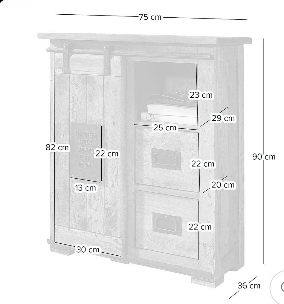 Cassettiere: Sideboard Kommode Holz im Vitage Stil – Usato da Arth venduto da duco37 2
