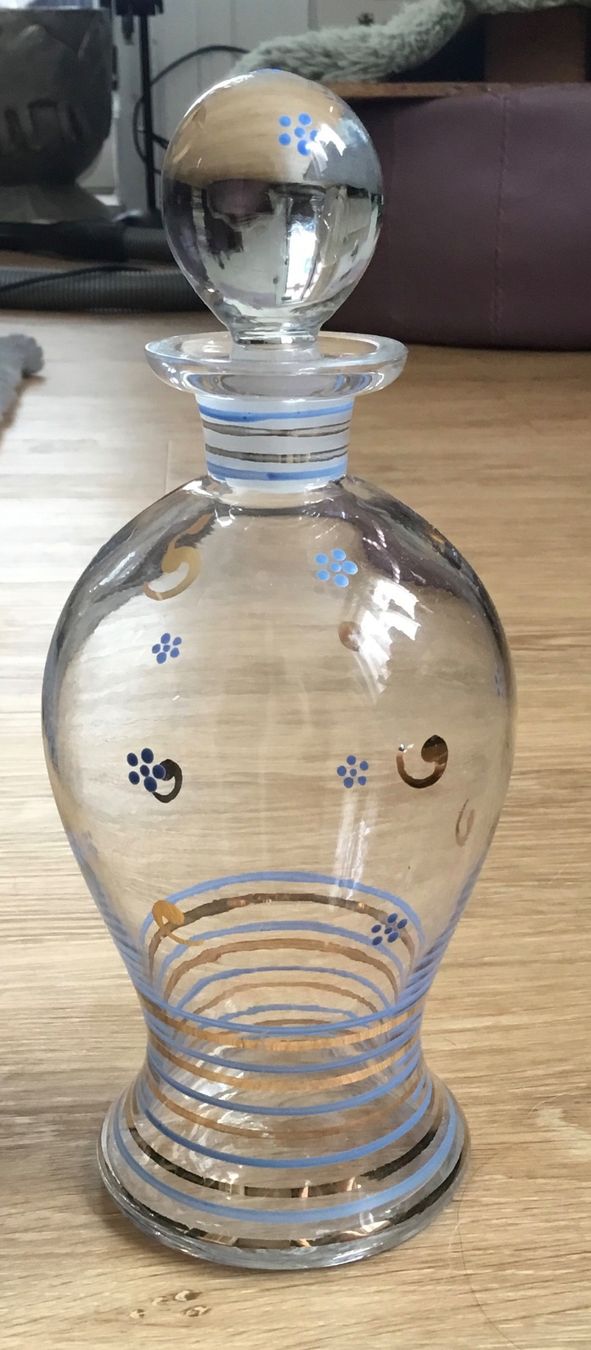Caraffe: Glas Karaffe Flasche 60er Jahre – Usato da Schlieren venduto da Jeajet 1