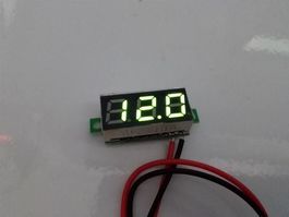 Mini-Voltmeter grün, 4-30 V DC