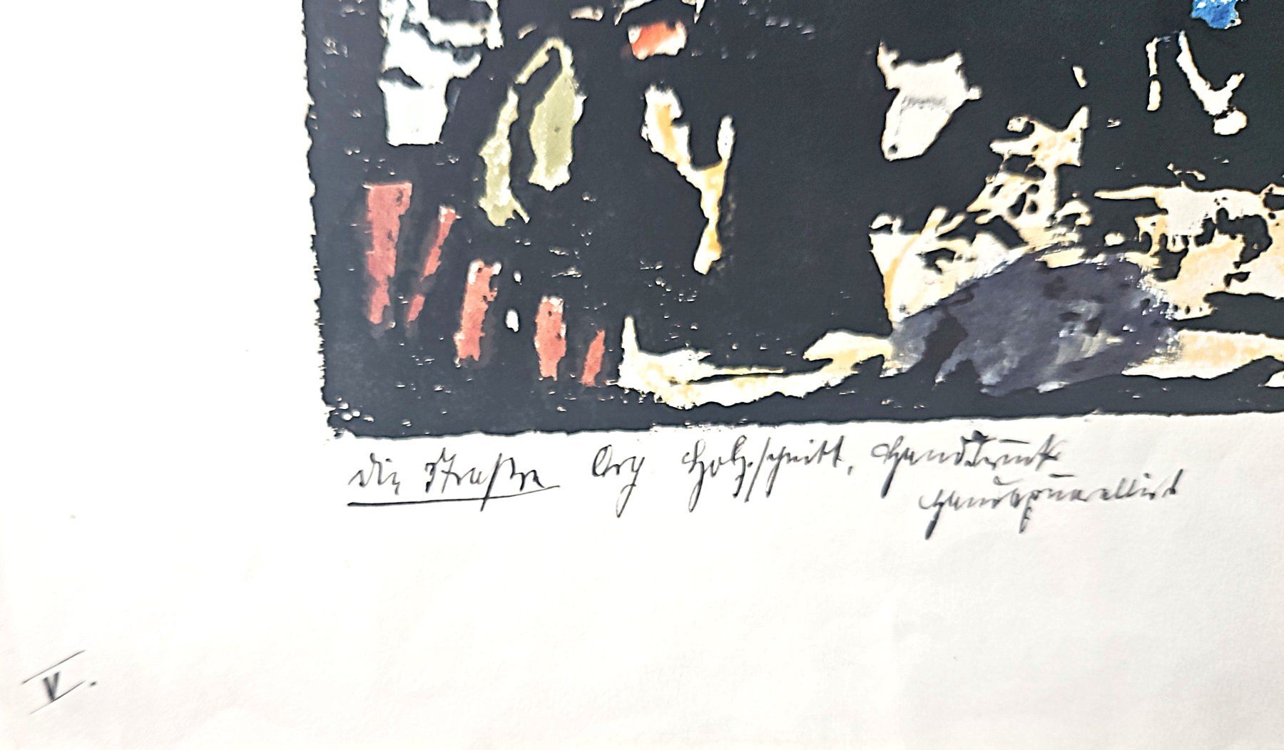 Xilografie: Fr. Rosenkranz - Expressionistischer Handdruck – Usato da Elgg venduto da cuendetkunst 1