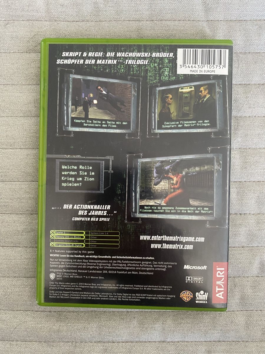Microsoft Giochi: Enter the Matrix für Xbox – Usato da Thunstetten venduto da Virus_33 2
