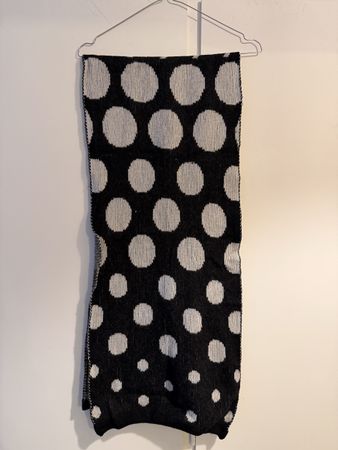 Sciarpa invernale unisex fantasia pied-de-poule pois 158cm