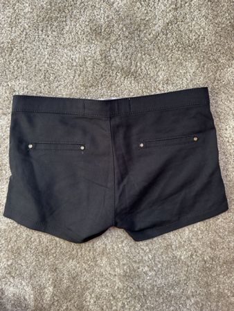 Short Elisabetta Franchi Jeans Noir Taille M Made in Italy
