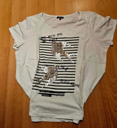 Sommerliches Damen T-Shirt mit Pailletten Street One Gr. 44
