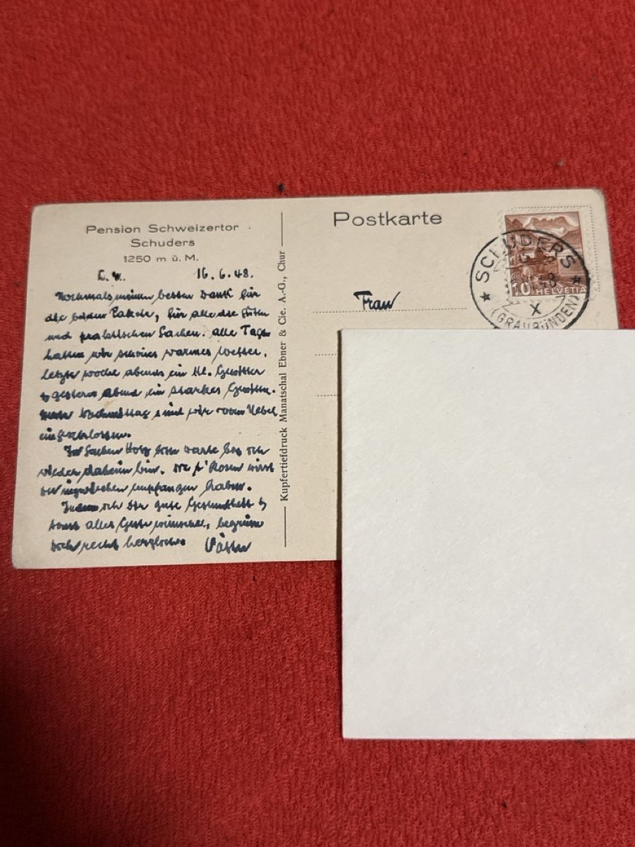 Cartoline postali: Ak Schuders sehr selten!! – Usato da St. Antönien venduto da and_75rc 1