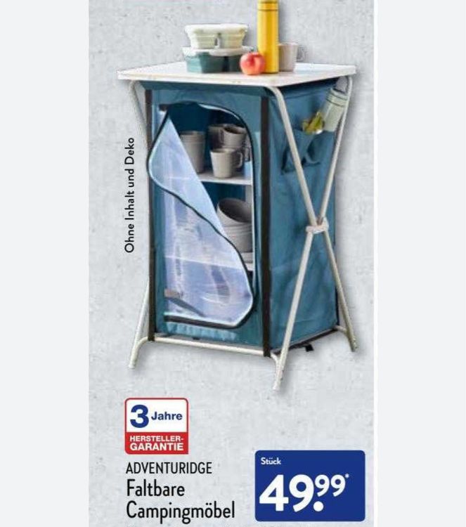 Camping Regal, camping table with shelves Aldi Kaufen auf Ricardo