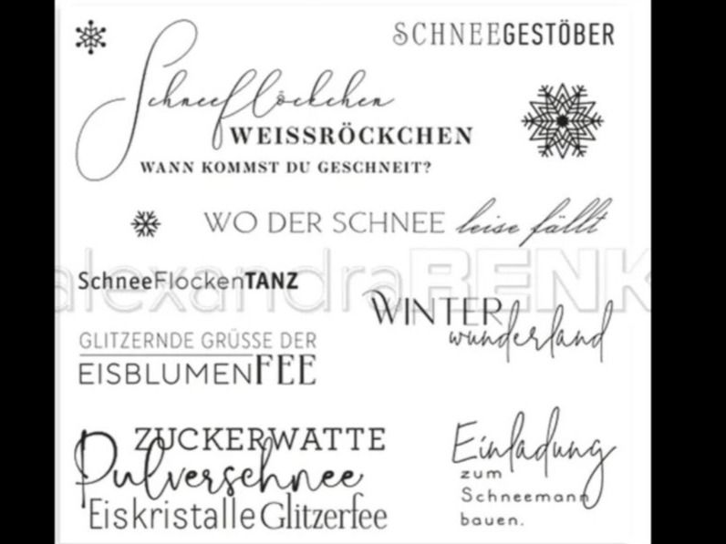 Timbri: Silikonstempel Nr.759, Weihnachten, Texte – Nuovo e nell'imballaggio originale da Gretzenbach venduto da Fliegepilz56