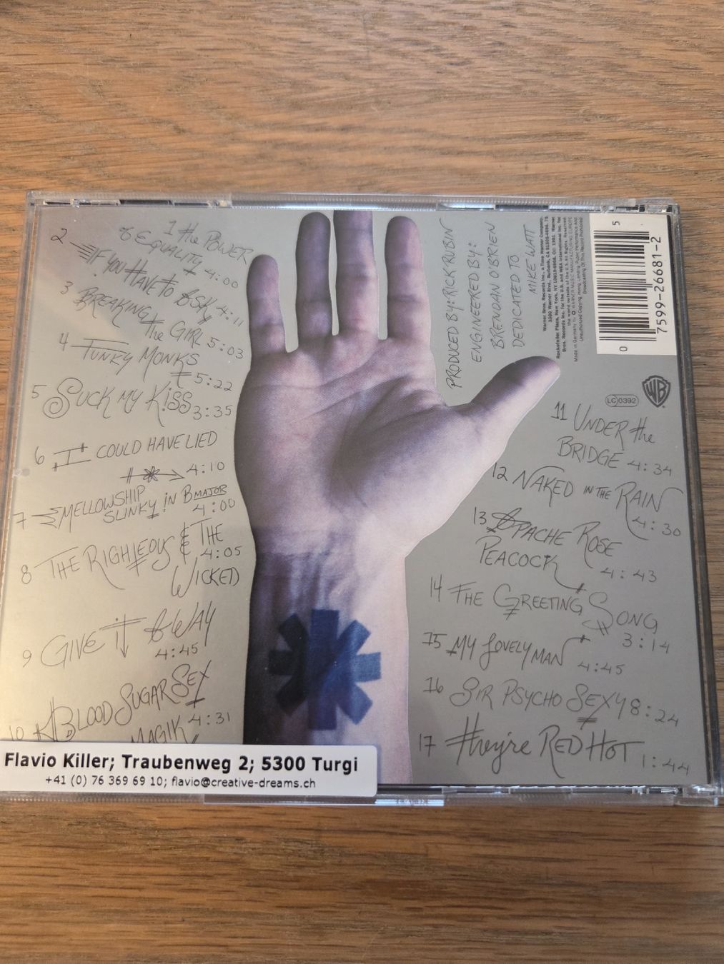 CD: Red Hot Chili Peppers – Nuovo (secondo la descrizione) da Engelberg venduto da ursdemar89 1