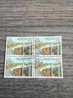 Helvetia Briefmarken 90 Rappen 4er Block Datum 10.9.91