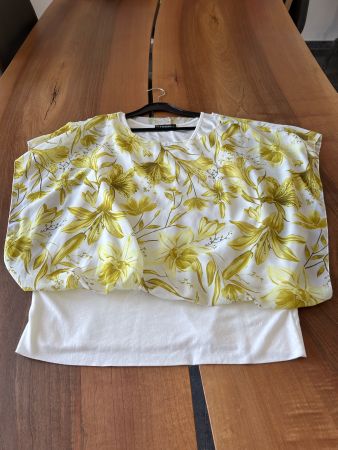 TODAY Sommer-Bluse, Gr. M mit Blumenmuster, neuwertig