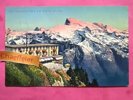 1919 Hotel Stanserhorn. Blick auf den Titlis