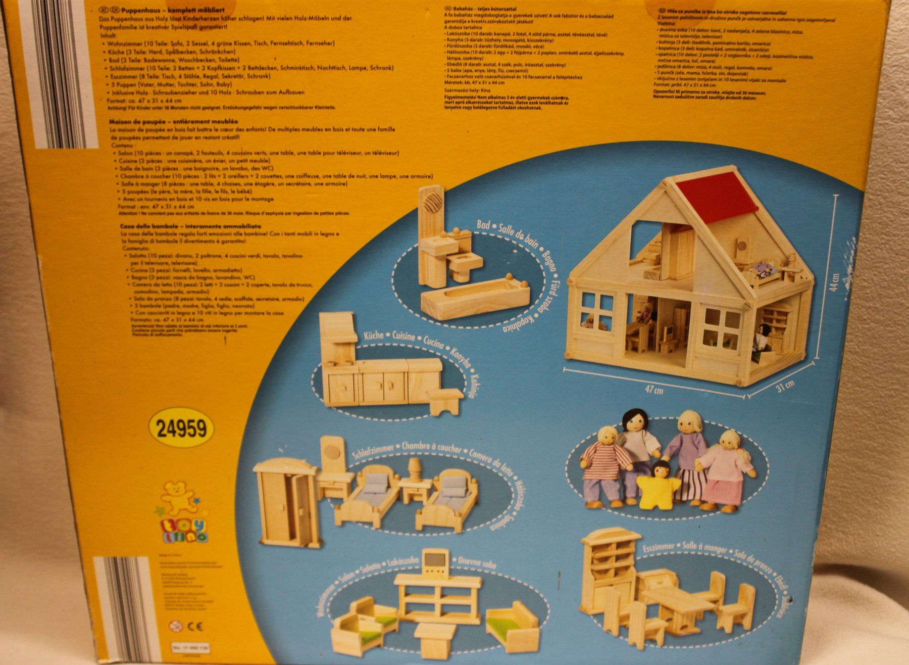 Case e mobili per bambole: Puppenhaus toylino – Usato da Thun venduto da Eika43 1