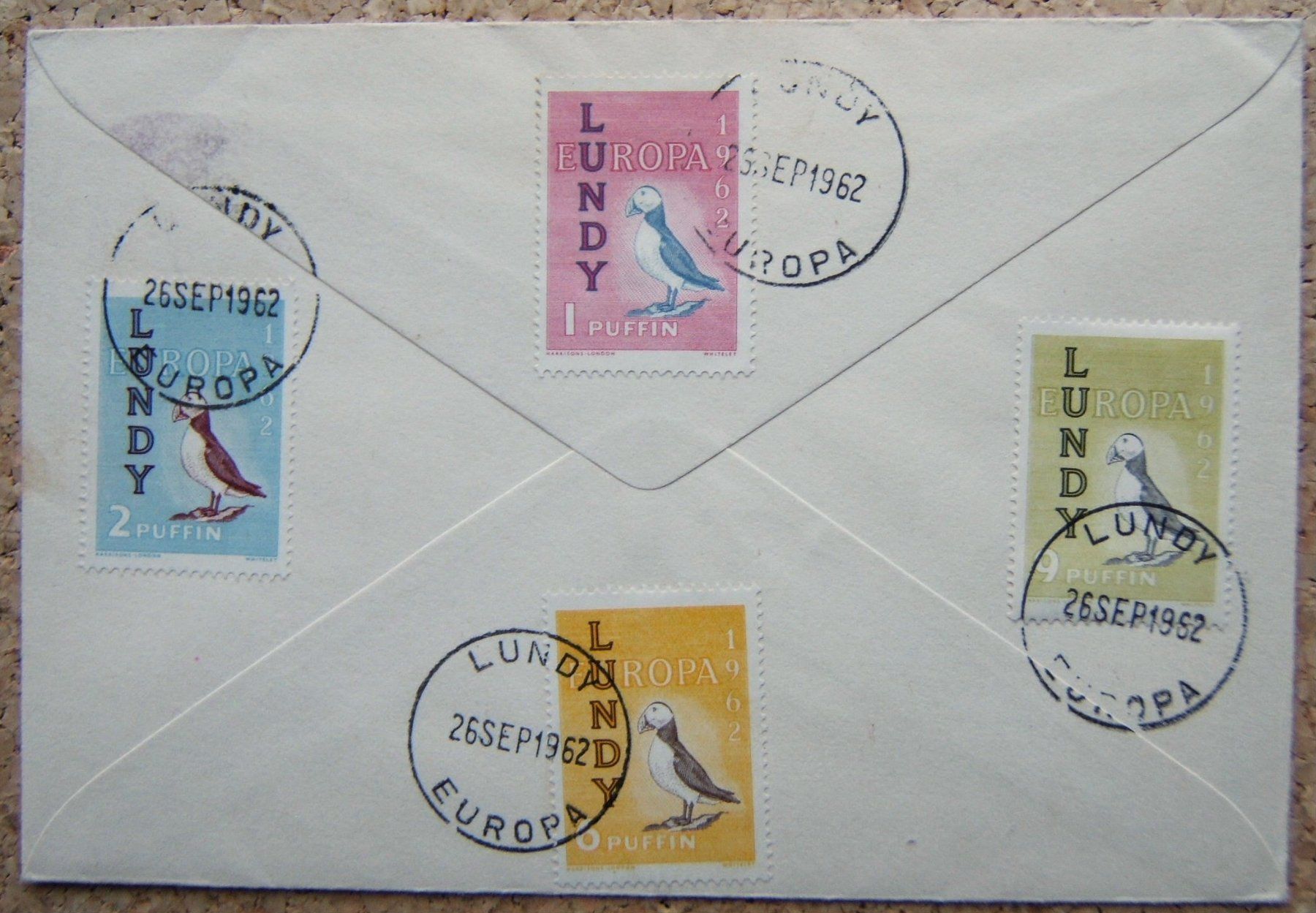 Alle Briefmarken: FDC EUROPA LUNDY 1962 – Gebraucht aus Brunnen von Nonne04 1