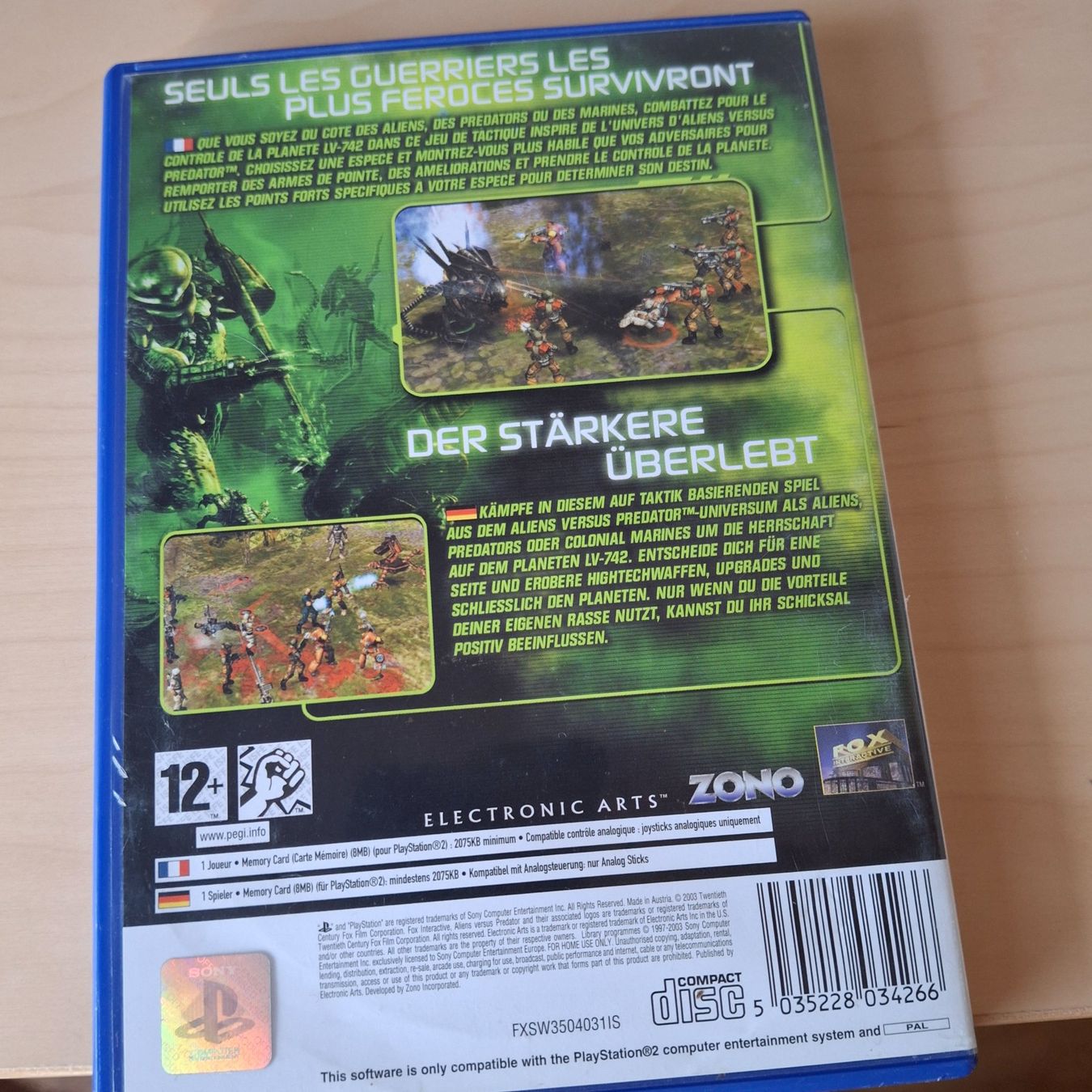 Jeux: Playstation 2 Videospiel Alien vs Predator – D'occasion à Ipsach par Wildlifecolors 1