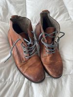 PAUL KEHL Bottines en cuir brun vintage T.40 pour automne 🍂