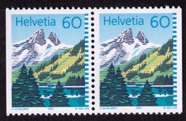%%AKTION%%_ 1993_837H3_Bergsee_ PAAR_seitlich UNGEZÄHNT ! **