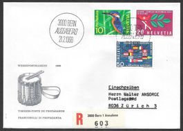 R-FDC Serie 439 - 441 Werbemarken ET Bern 21.2.1966