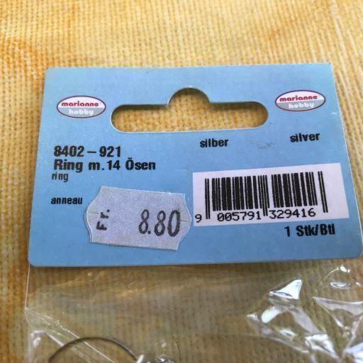 Alle Dekorationen: RING M. 14 ÖSEN SILBER – Neu und originalverpackt aus Ostermundigen von wini63 1