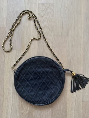 Damen Umhängetasche Leder Dunkelblau Tasche