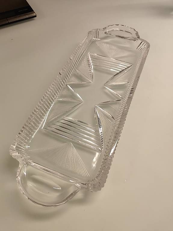 Piatti di portata: Kuchenplatte, Servierplatte - Glas 1600 Gr – Usato da Windisch venduto da Dan.Win
