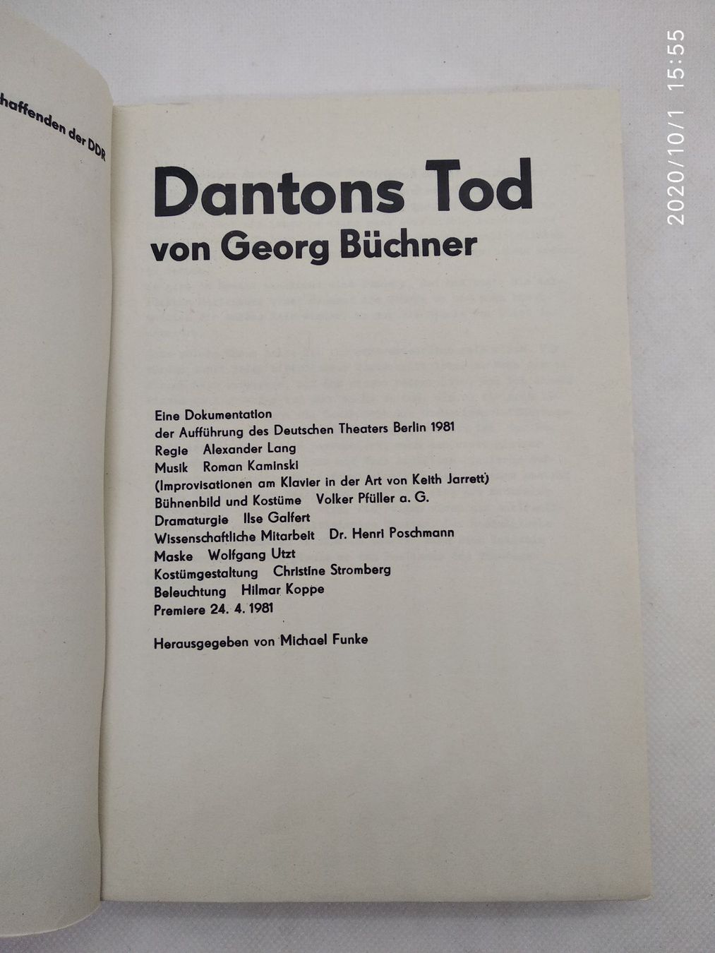 Libri: THEATER - 5 BÜCHER – Usato da Goldach venduto da Gaip 6