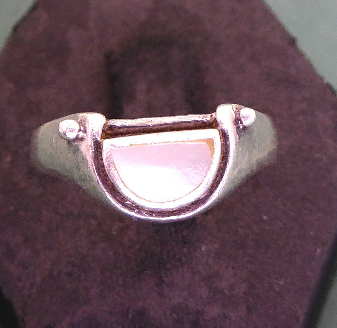 Anelli: Ring 925 Silber mit Perlmutter – Usato da Muri AG venduto da silvermouse007 1
