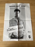 FC Lausanne Sports FC Aarau Vintage Matchplakat Poster