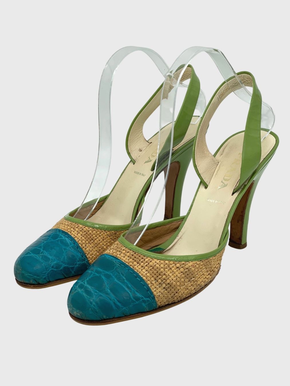 Prada Chaussures femmes: Prada Cap Toe Slingback EU 38 Mehrfarbig – D'occasion à Zürich par shoe_shop 2