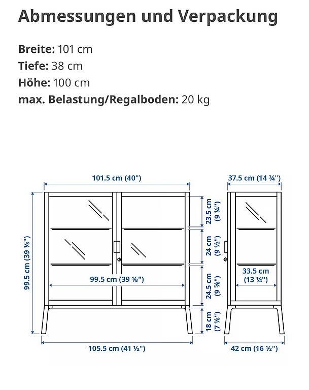 Vetrine: MILSBO Vitrine IKEA  – Usato da Basel venduto da isa_sv55 1