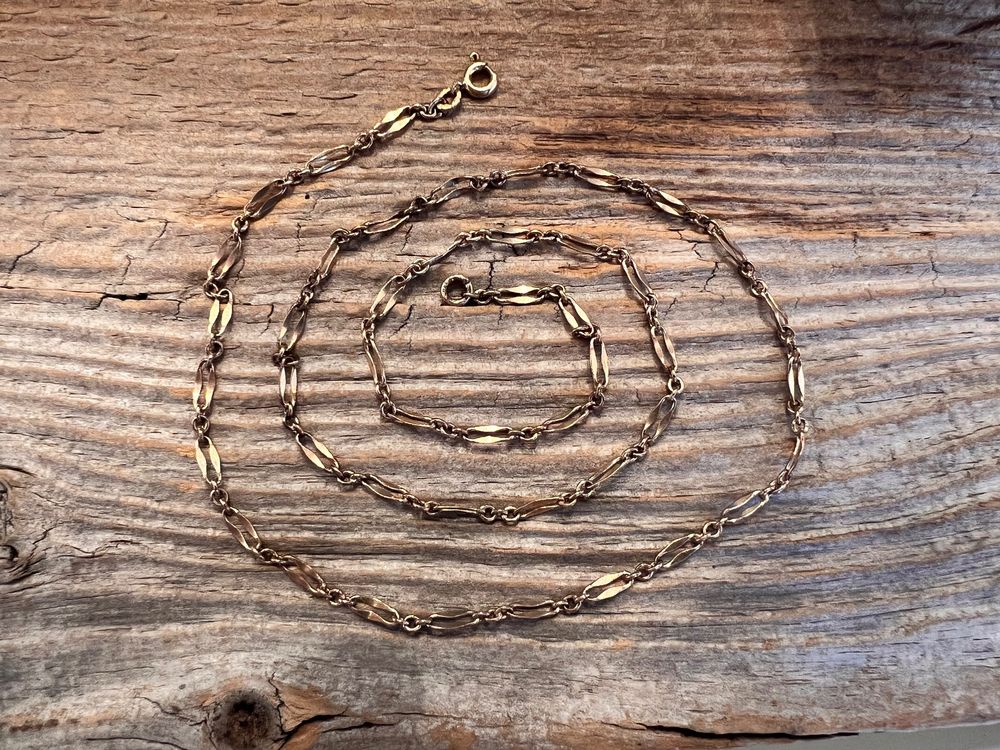 Ketteli 1930 Plaque or Lamine Figaro Design selten Rotgold Kaufen auf