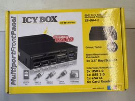 ICY BOX IB-864-B Multiport Frontpanel USB 3.0 Cardreader