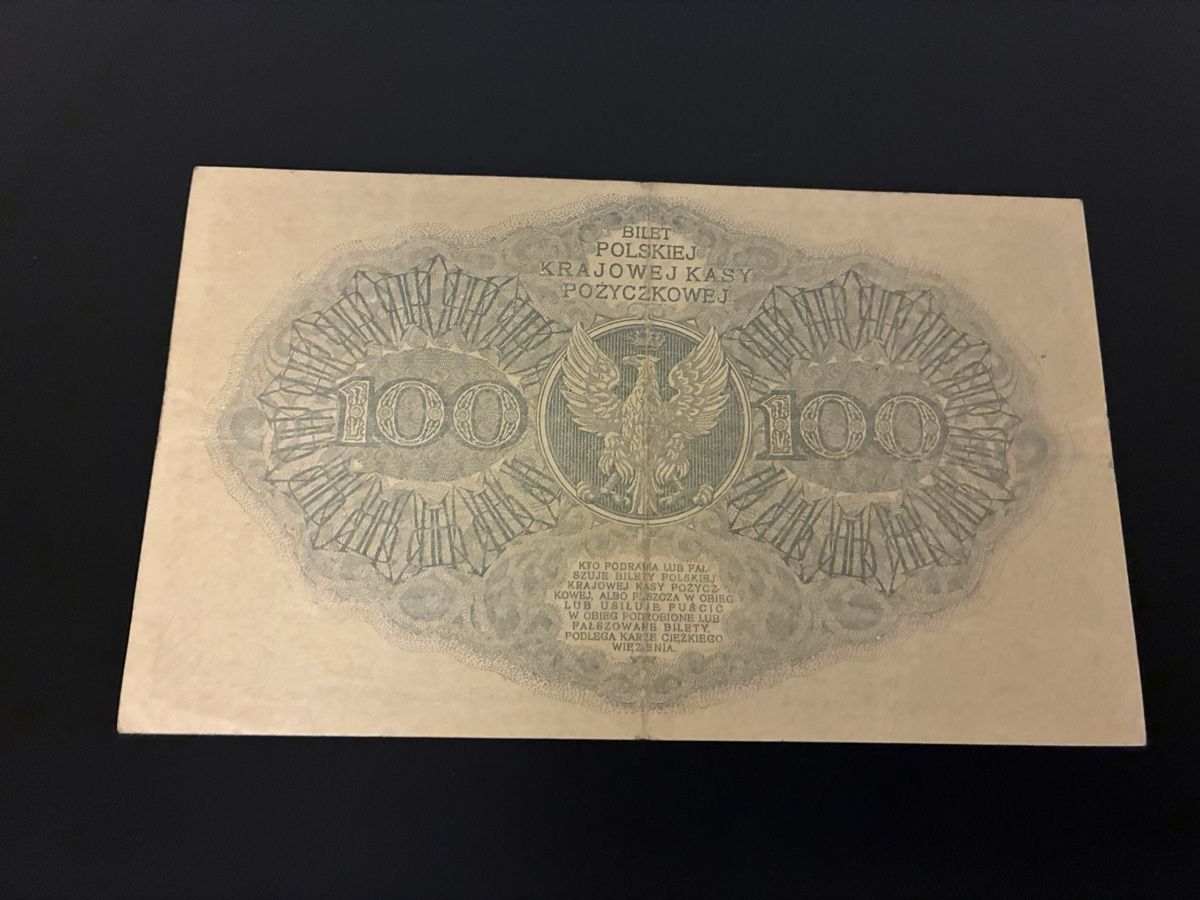 Banknoten: Poland 100 marek marka 1919 – Gebraucht aus Dällikon von Woldbanknoten 2