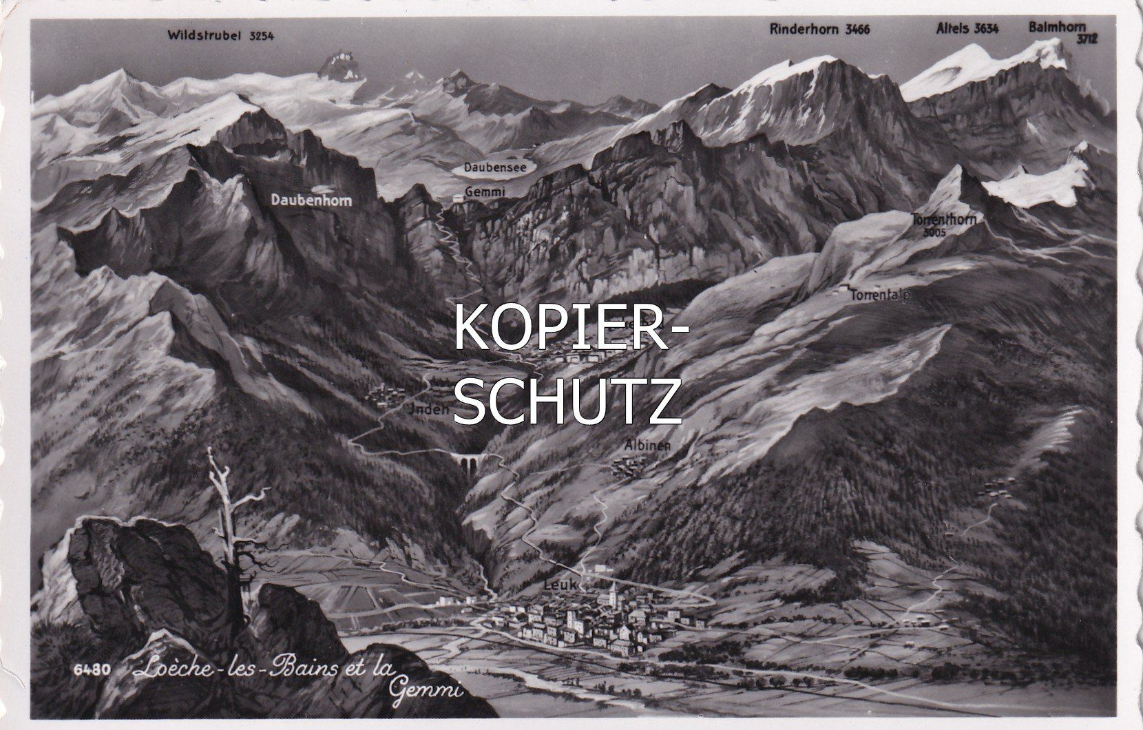 Cartoline postali: Loèche-les-Bains / Leukerbad, Gemmi  /mp – Usato da Hombrechtikon venduto da Rudolf07