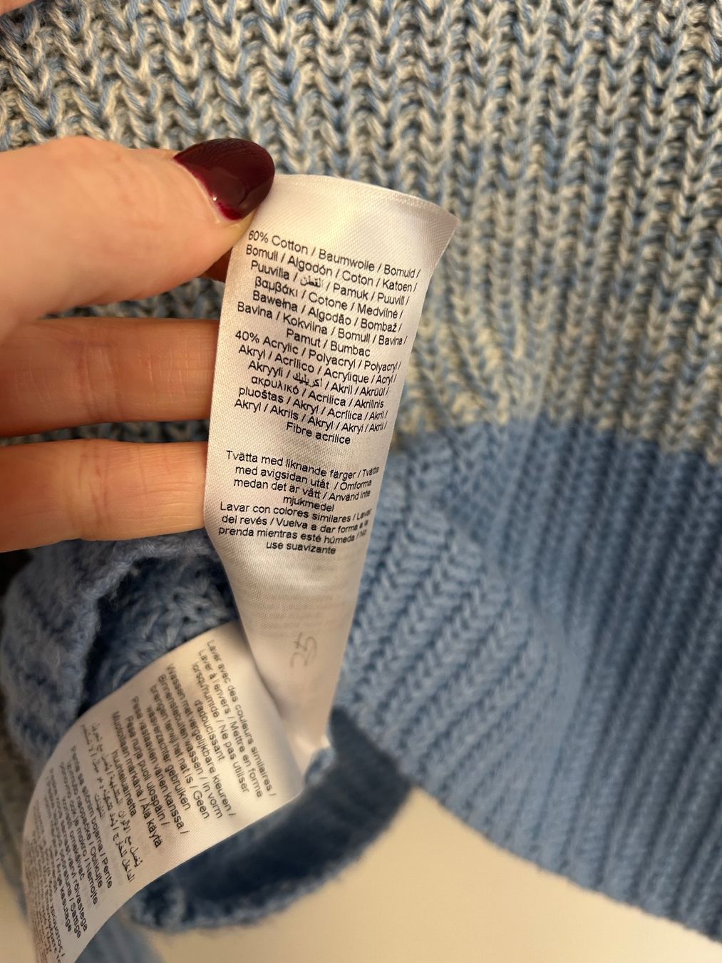 Maglioni & Felpe: Soyaconcept Pullover: Gr. L, blaue Blockstreifen – Usato da Basel venduto da Interstellar85 9
