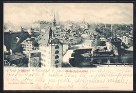 Bern, Nideckquartier mit Strassenpartie