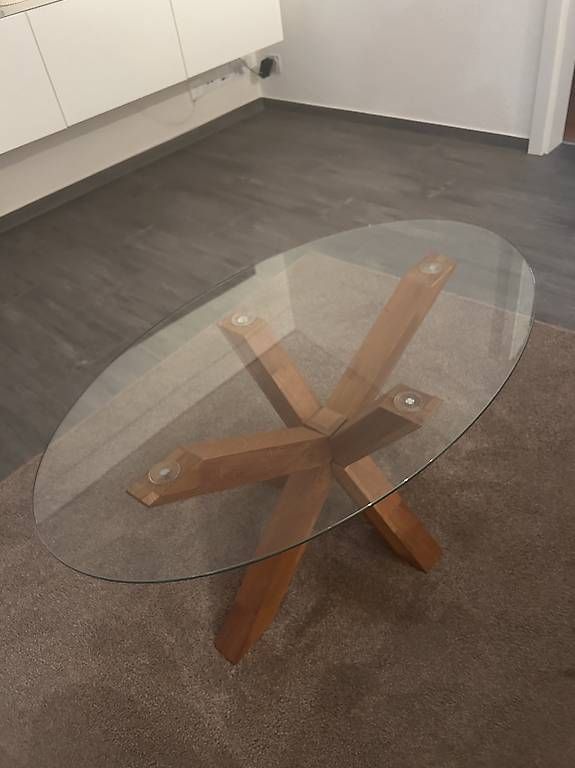 Jysk Tavoli: AGERBY Couchtisch Glas/Eiche natur – Usato da Dottikon venduto da michelle.s_ 1