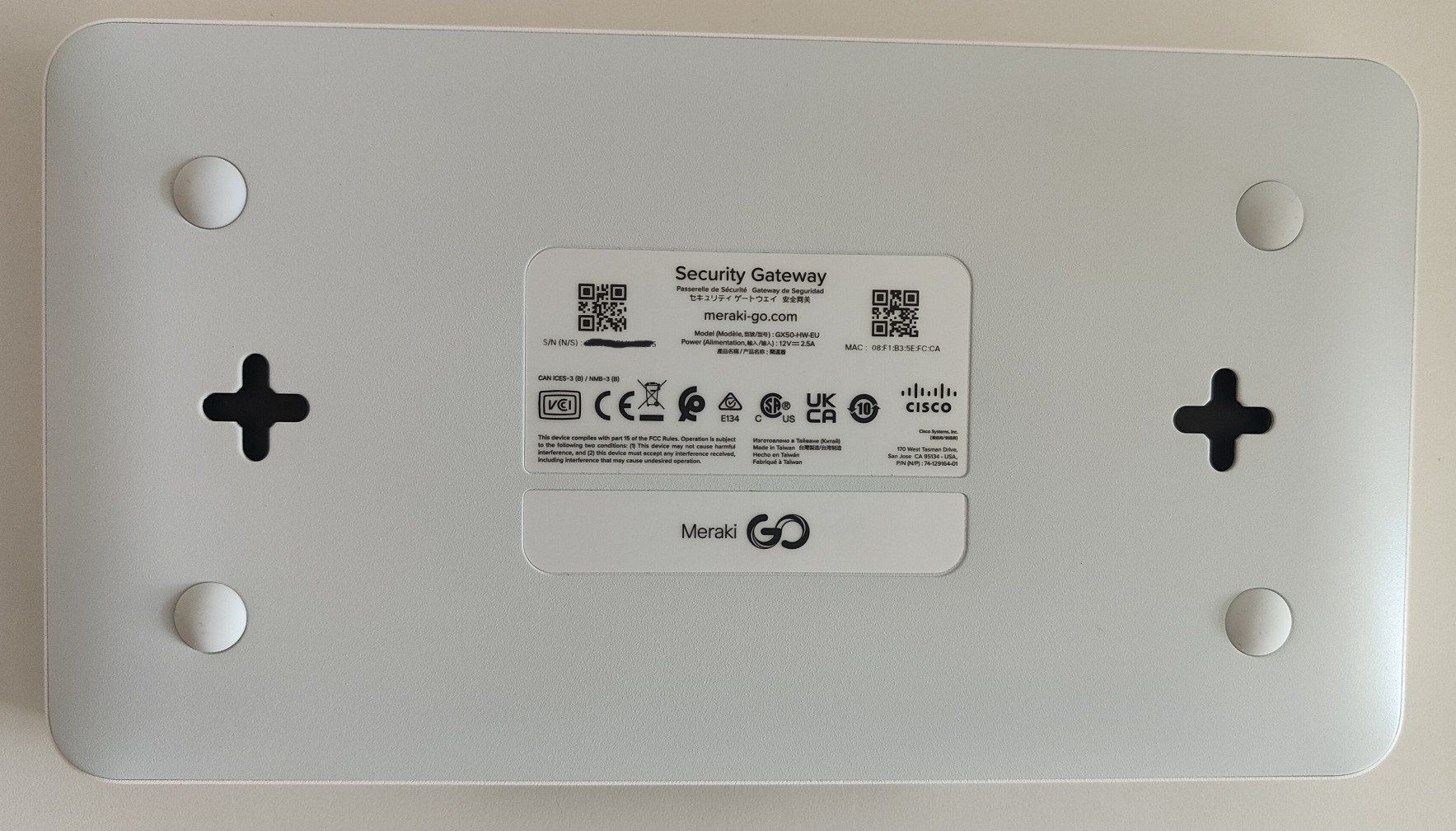 Cisco Firewall: Cisco Meraki Go Router Firewall Plus 500Mbps - GX50 – Usato da Oberrohrdorf venduto da Schuegu33 1
