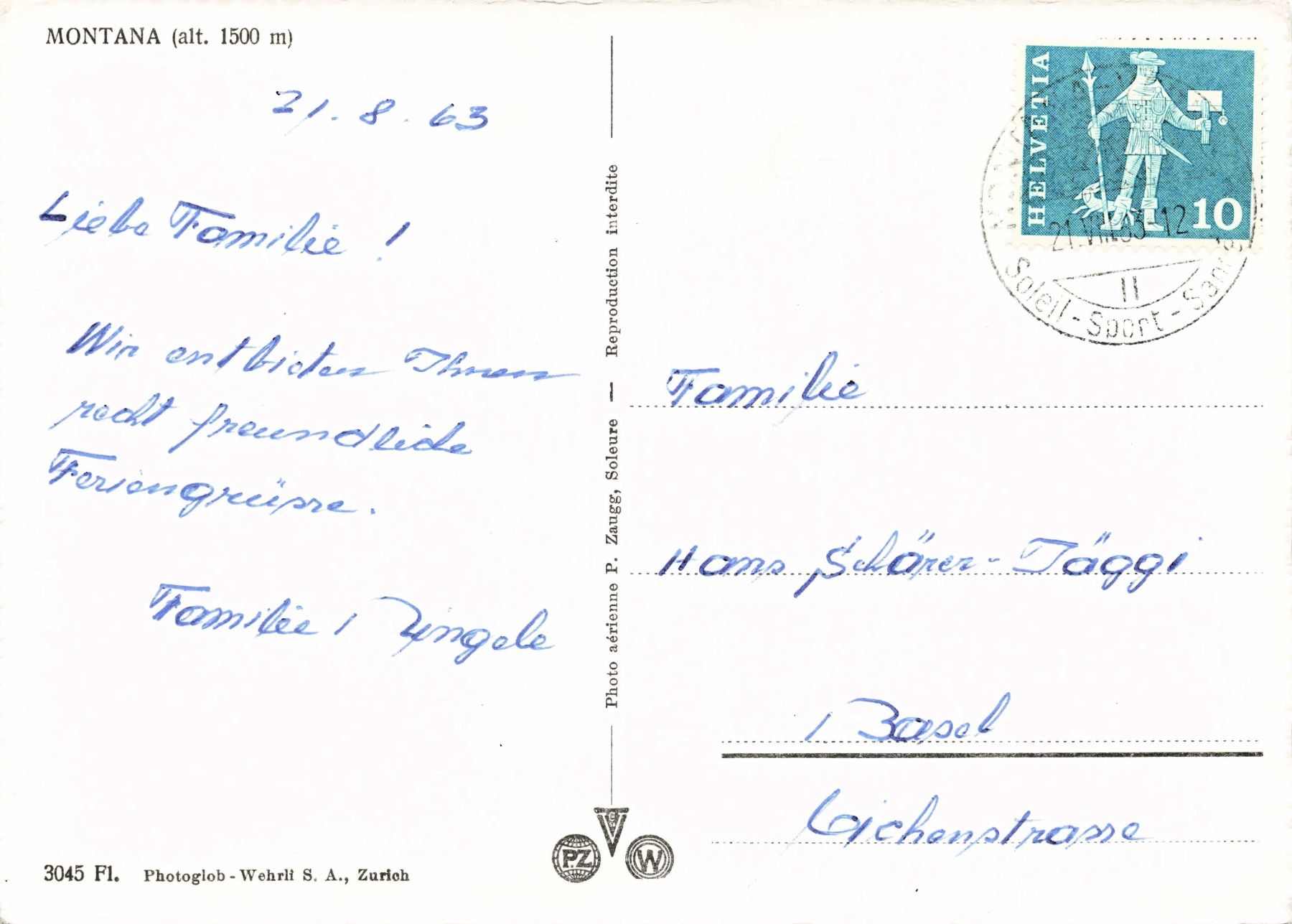 Ansichtskarten: Montana G – Gebraucht aus Biasca von Blenio71 1
