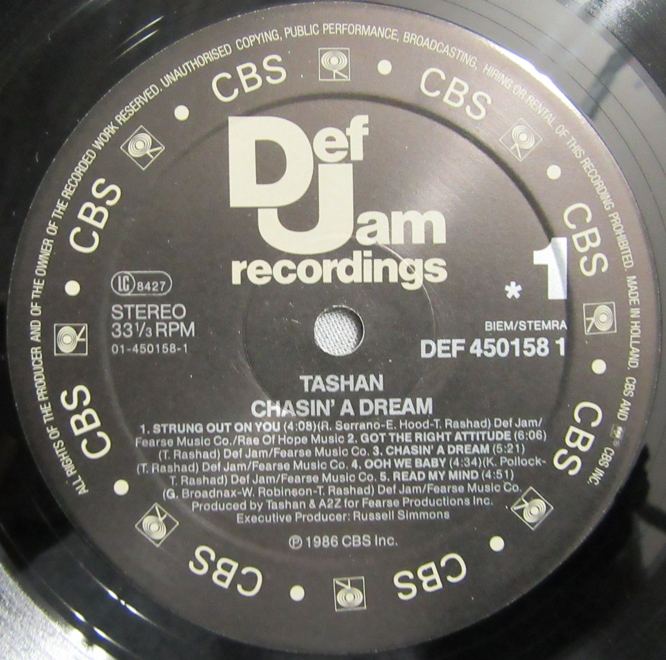 Schallplatten: Tashan - Chasin' A Dream - LP ab CHF 3.00 – Gebraucht aus Auenstein von Padabimbim 5