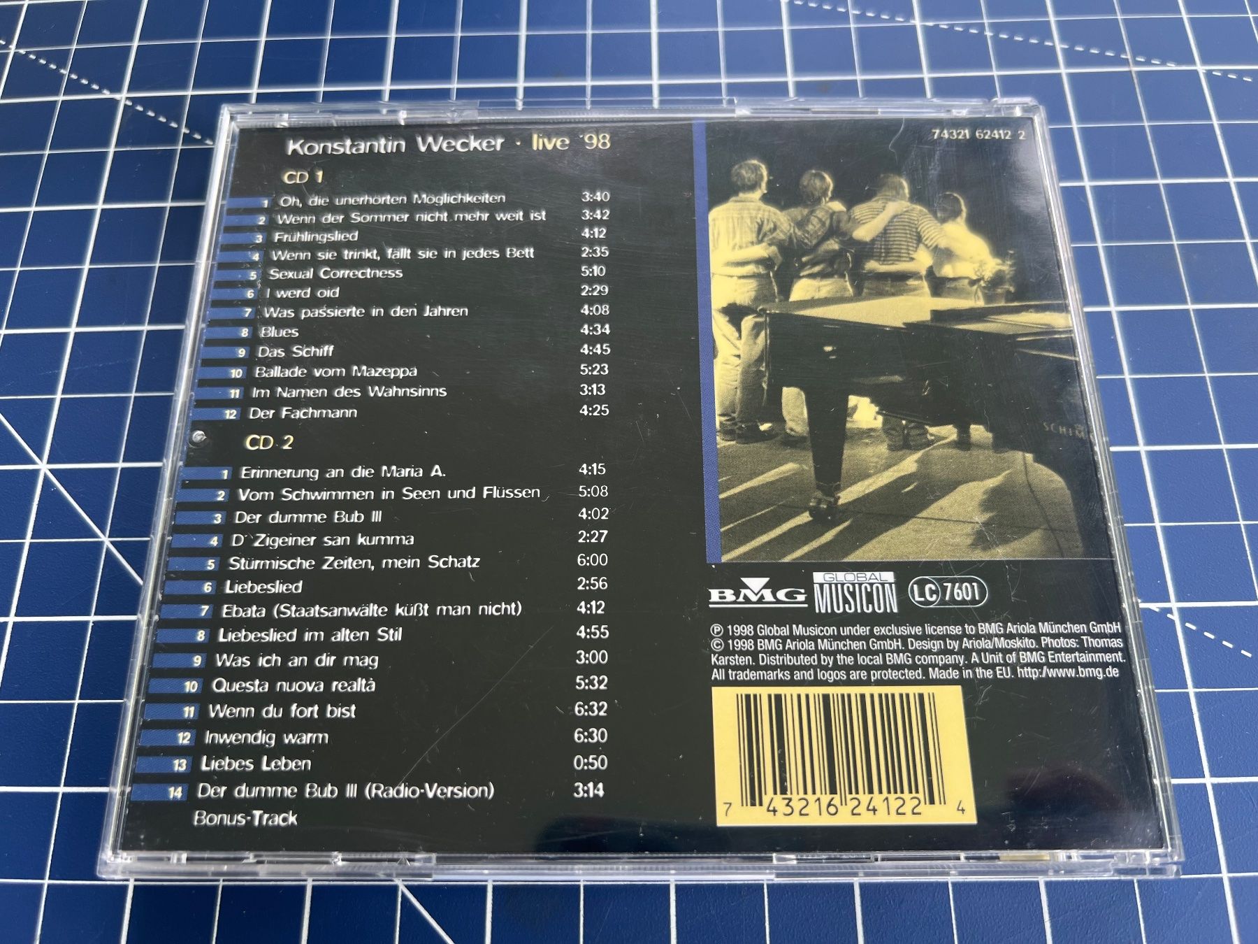 CD: Konstantin Wecker – Live '98 – Usato da st.gallen venduto da sophiephie 3