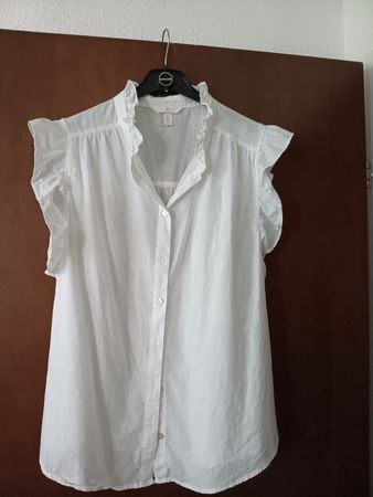 wunderschöne leinenbluse neuwertig XL