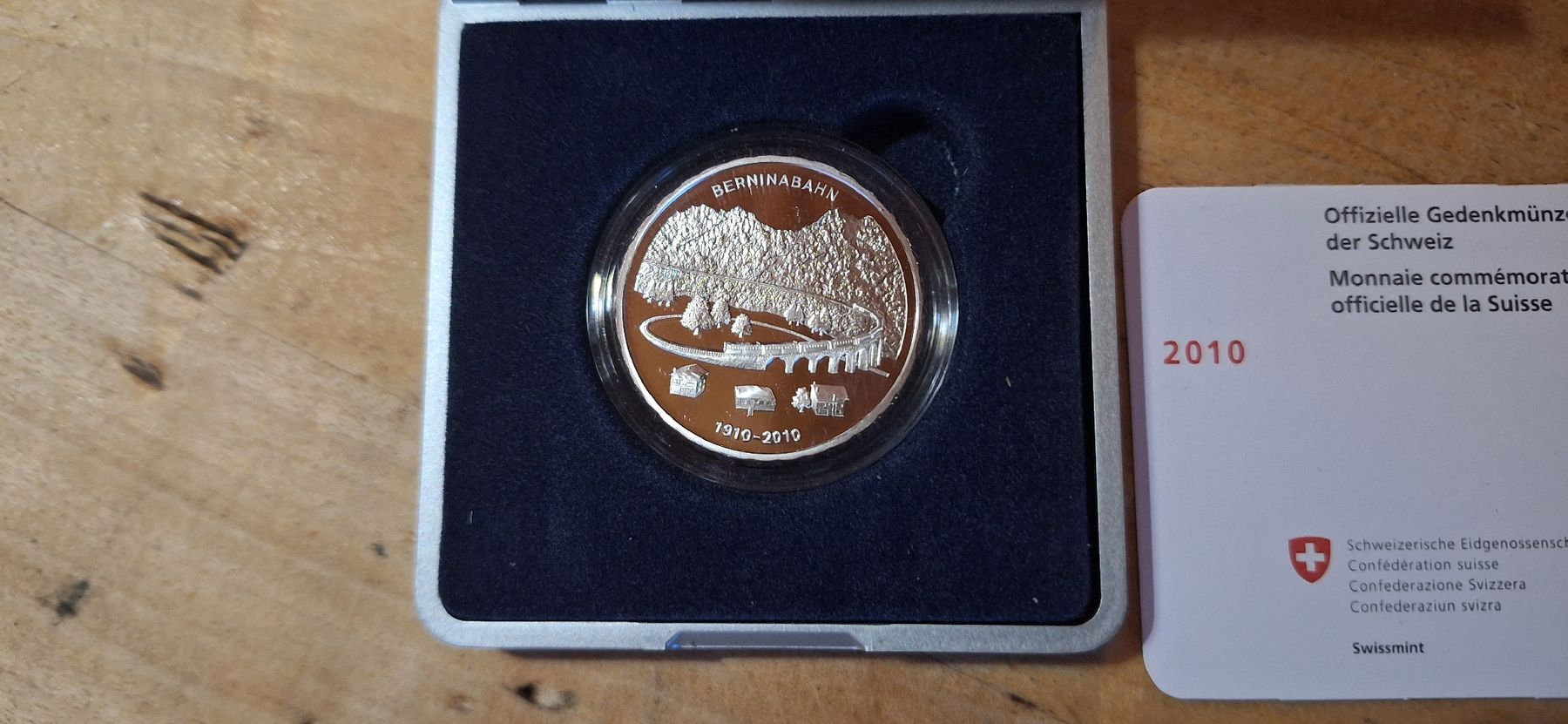 Tutti le monete: Monnaie commémorative Suisse 2010, Berninabahn – Nuovo e nell'imballaggio originale da Le Sentier venduto da Loorenz 1