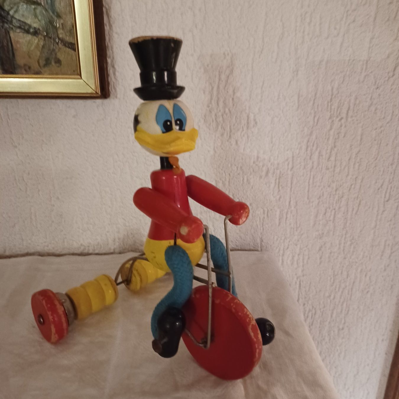 Disney Statuette: Selten Donald Duck auf Tretvelo – Usato da Abtwil SG venduto da luupsy