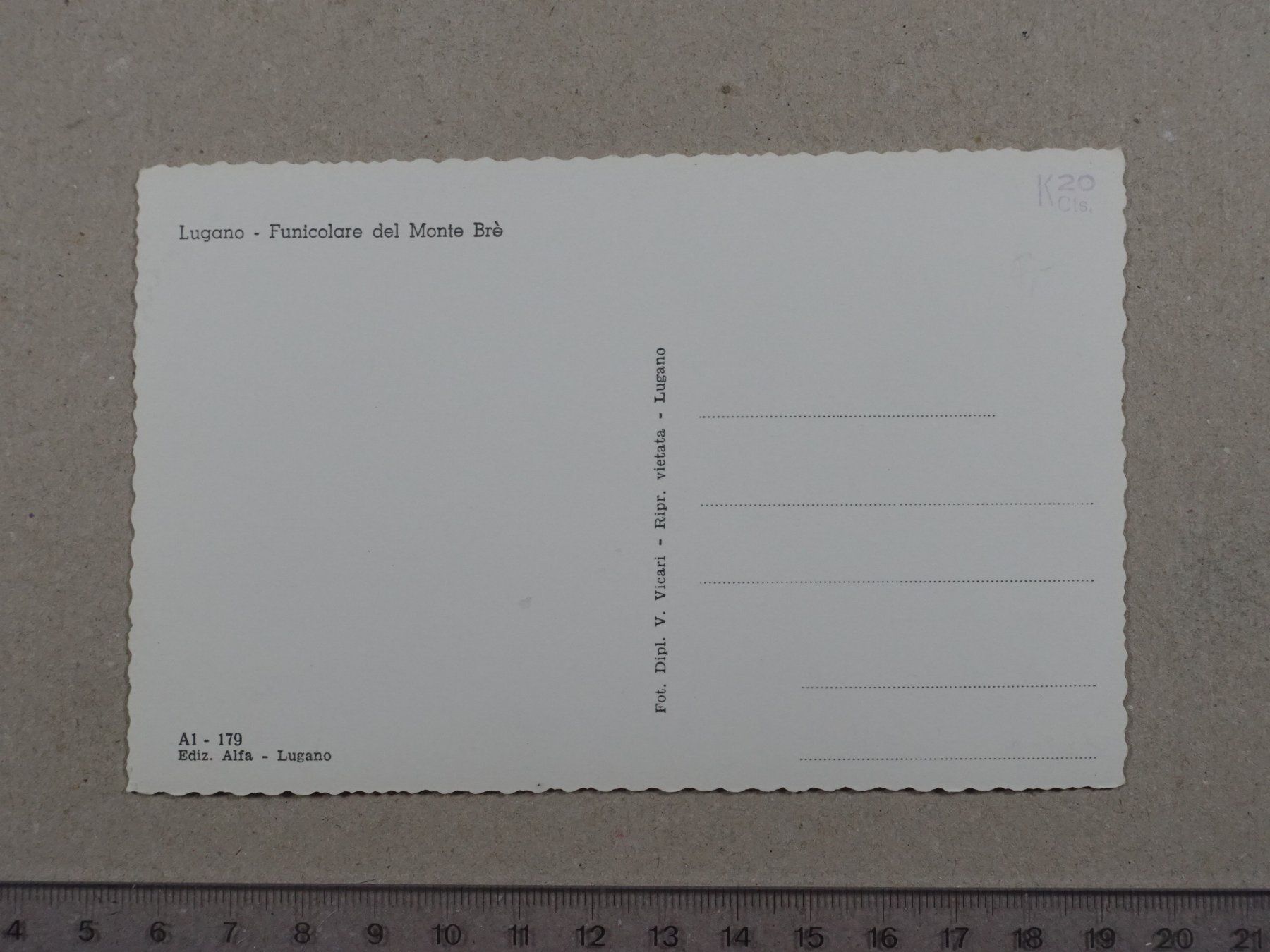 Cartes postales: Lugano, Funicolare – D'occasion à Lenzburg par fh1 1