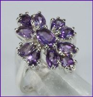 AMETHYST, Amethyst Ring 925 Silber