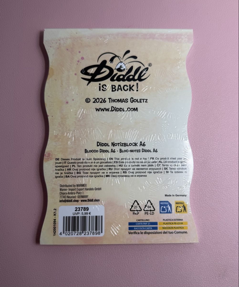 Blocchi: Diddl is Back A6 - OVP – Nuovo e nell'imballaggio originale da Langenthal venduto da EceSuzu 1