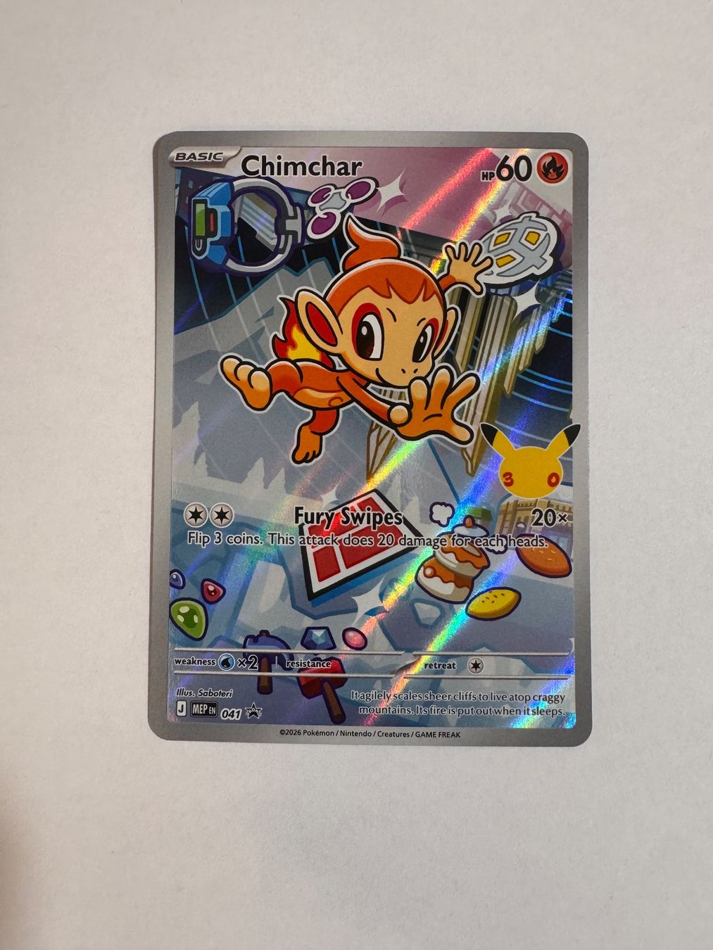 Pokémon Carte collezionabili: Pokémon - MEP - Chimchar 41 - ENG – Nuovo (secondo la descrizione) da Staad SG venduto da miaCards