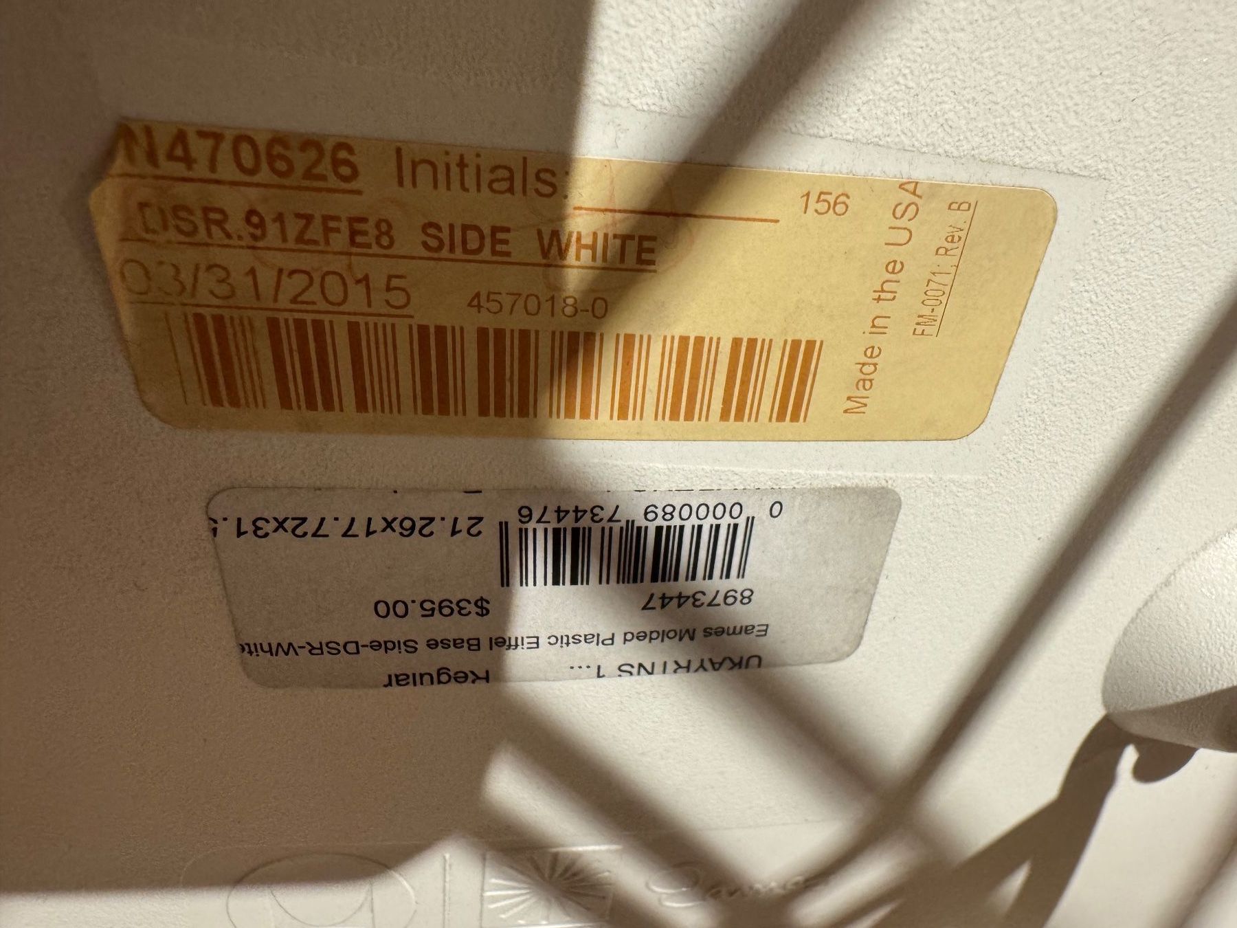 Eames Sedie: ORIGINAL VITRA EAMES PLASTIC ARMCHAIR VON 2015 TOP ZUSTAND – Usato da Balterswil venduto da MR_FEELGOOD 5