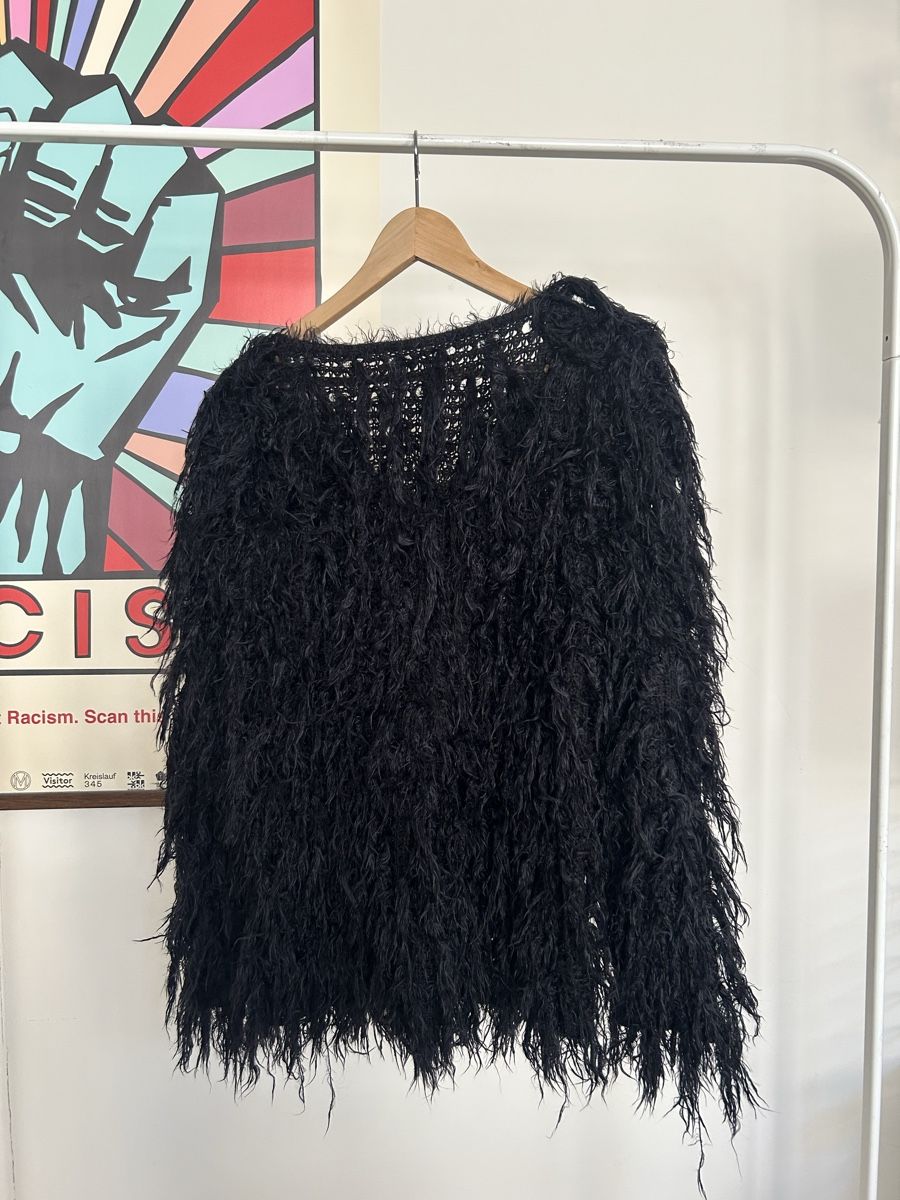 Giacche: Damen Strickjacke Schwarz Kunstfell Grösse S – Usato da Zürich venduto da fan_z5fl 2