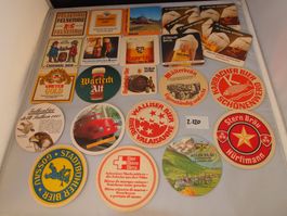 Sous-verres bière suisses lot 26 pièces divers modèles
